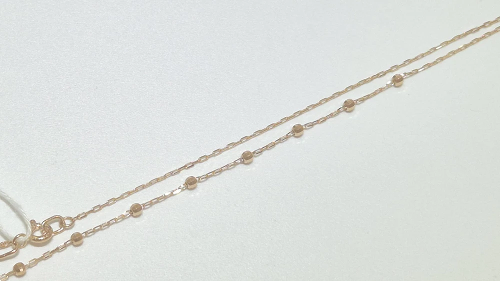 Колье из красного золота 585 пробы