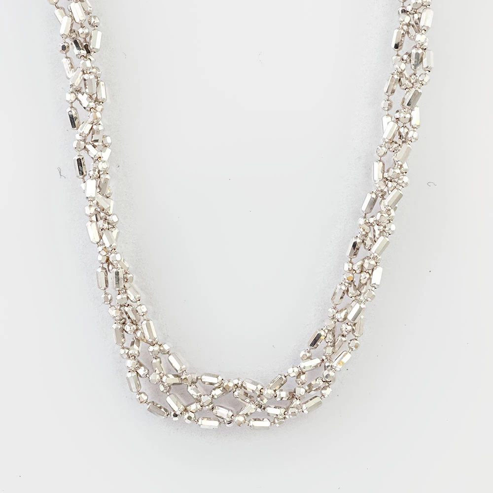 Колье из белого золота 585 пробы