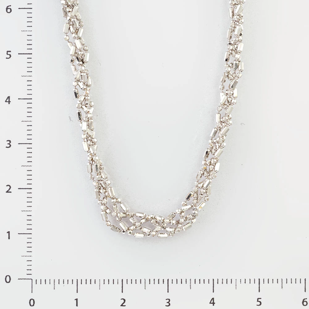 Колье из белого золота 585 пробы