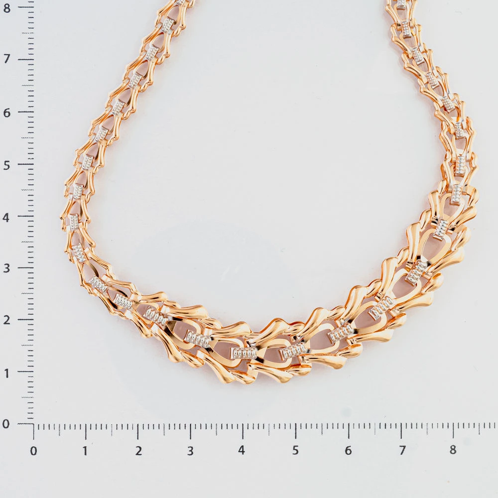 Колье из красного золота 585 пробы