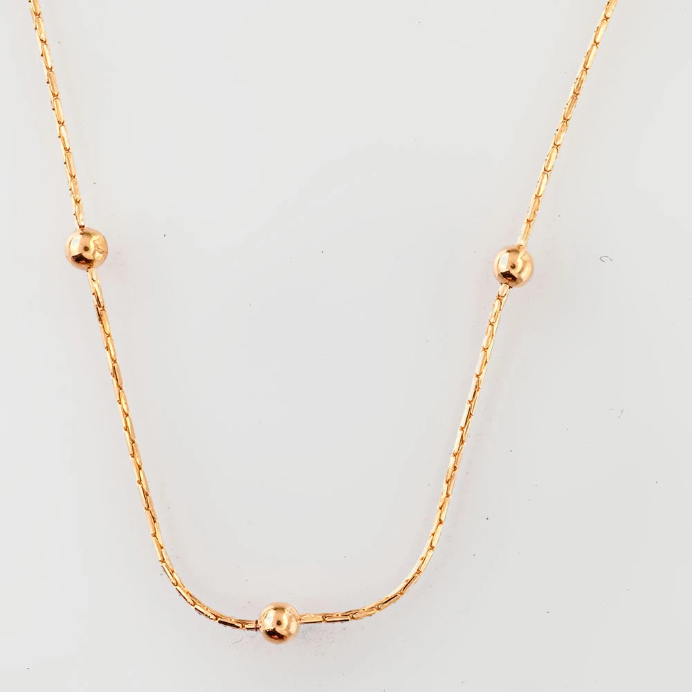 Колье из красного золота 585 пробы