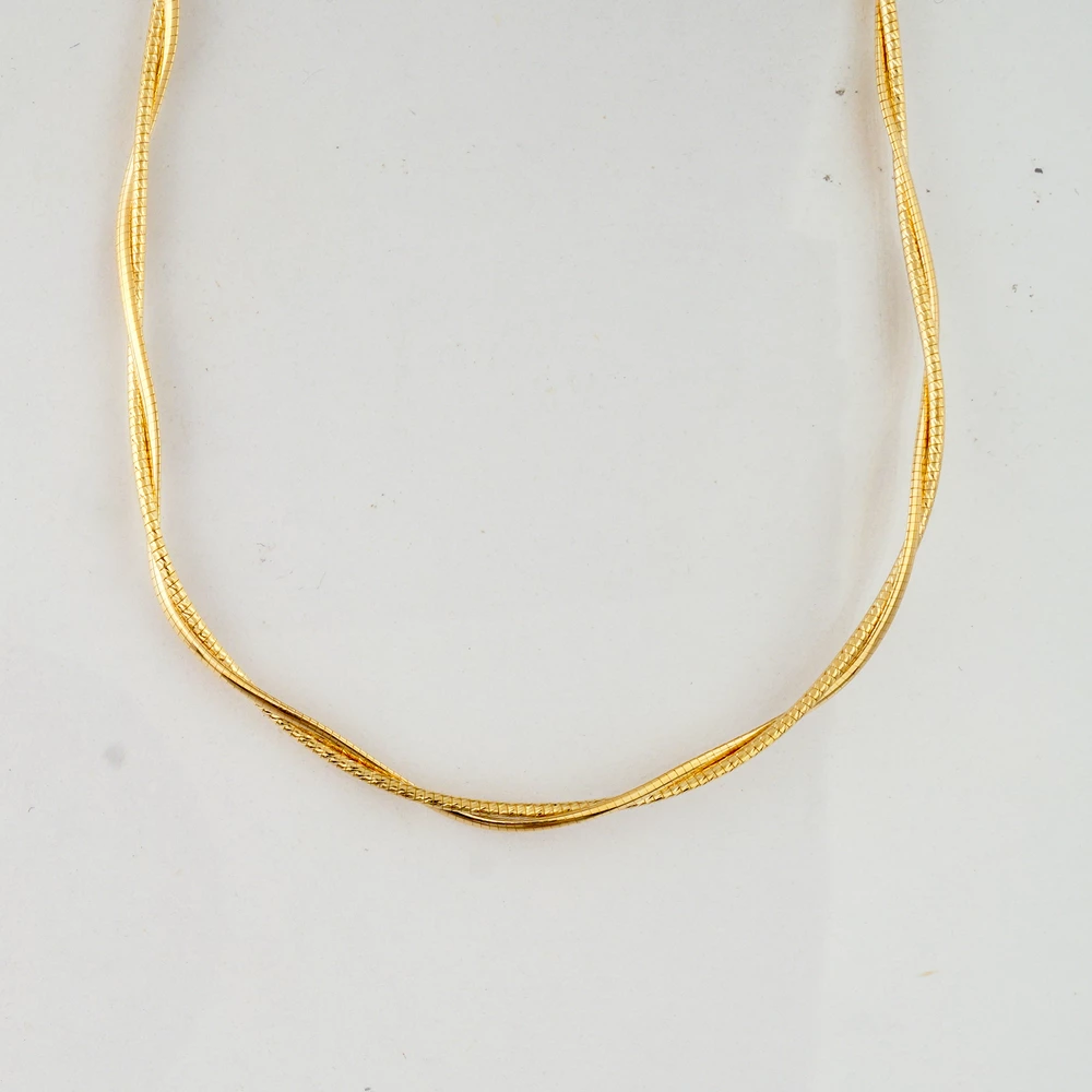 Колье из желтого золота 585 пробы