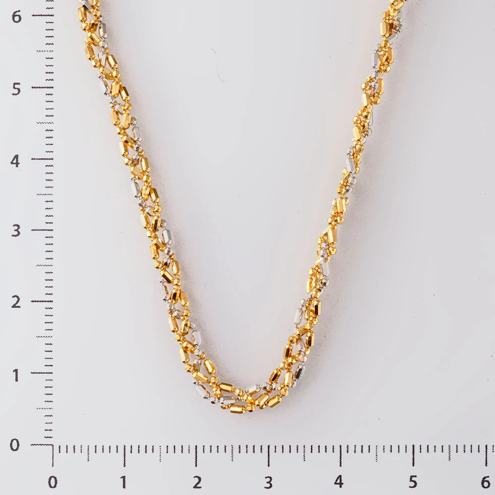 Колье из желтого золота 750 пробы