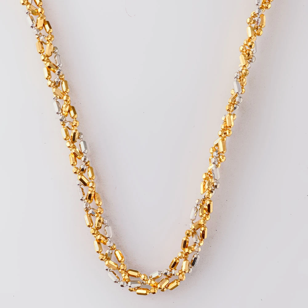 Колье из желтого золота 750 пробы