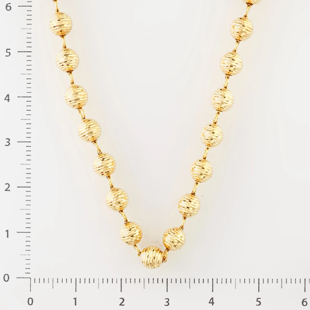 Колье из желтого золота 585 пробы