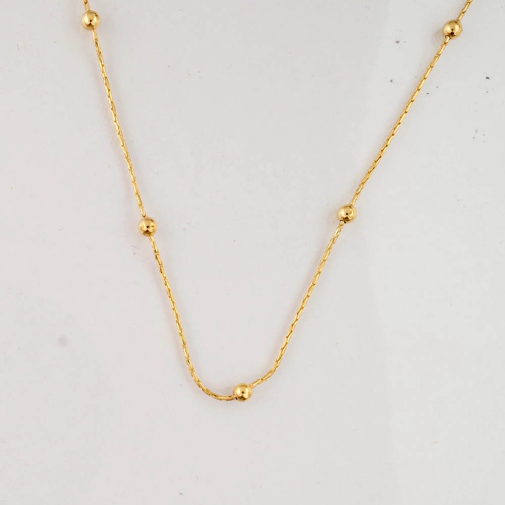 Колье из желтого золота 585 пробы