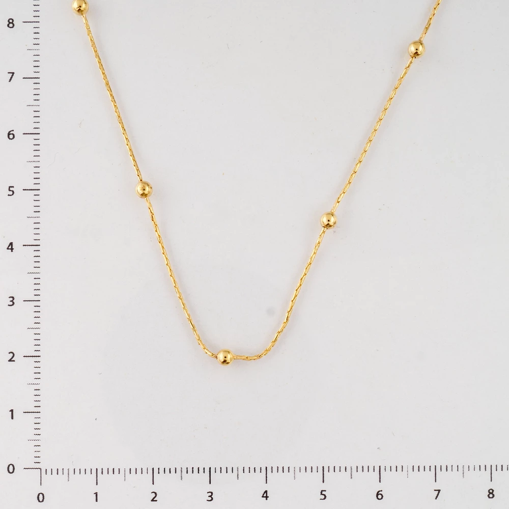 Колье из желтого золота 585 пробы