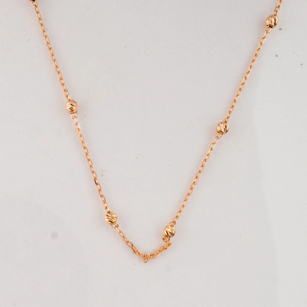 Колье из красного золота 585 пробы