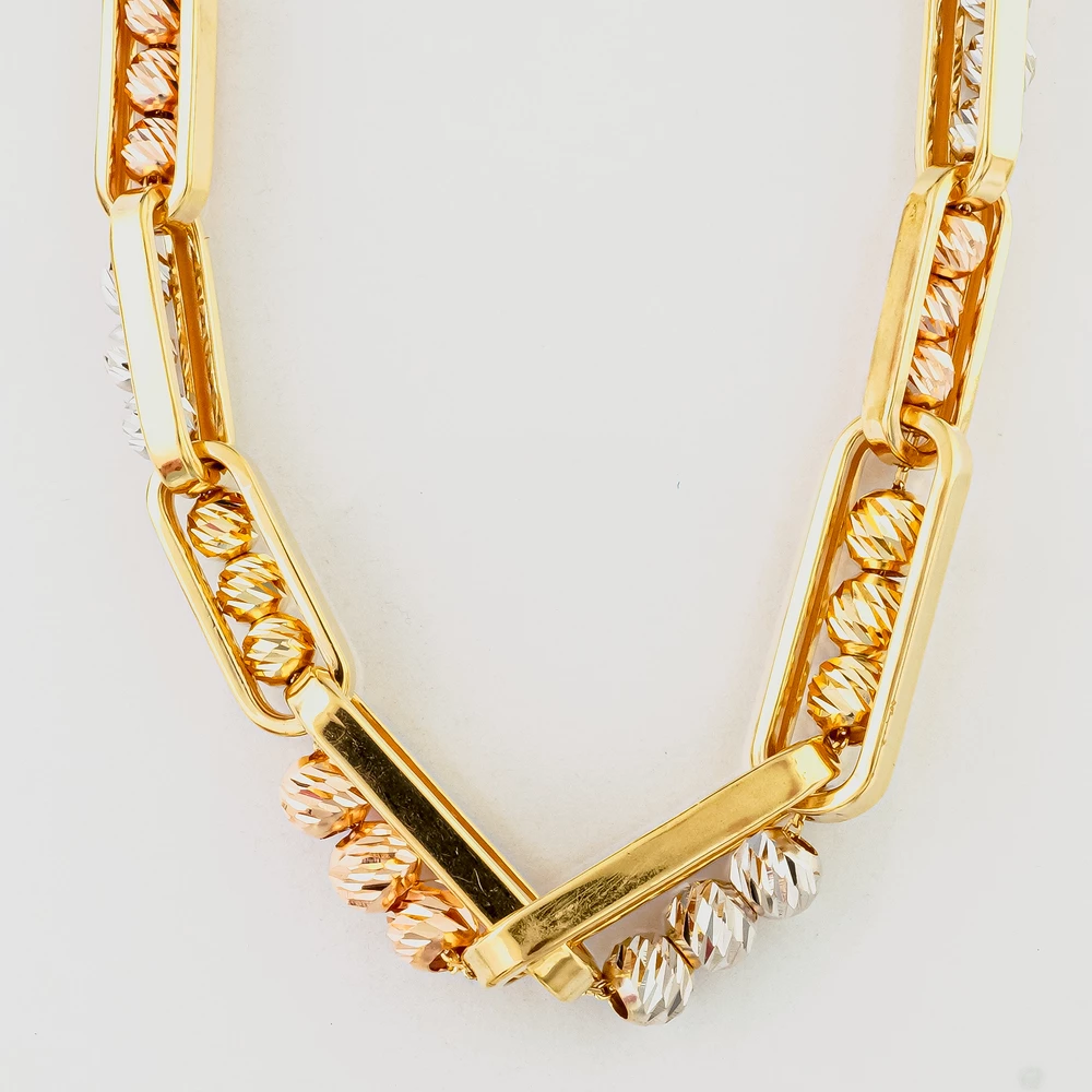 Колье из желтого золота 585 пробы