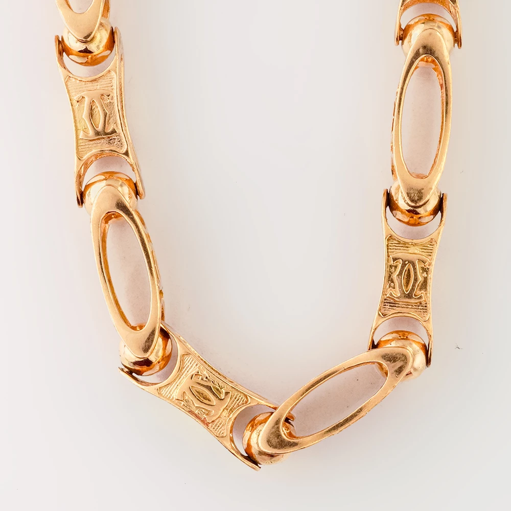 Колье из красного золота 585 пробы