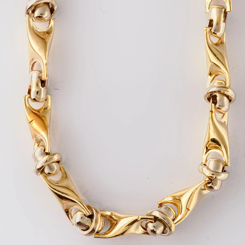 Колье из желтого золота 585 пробы