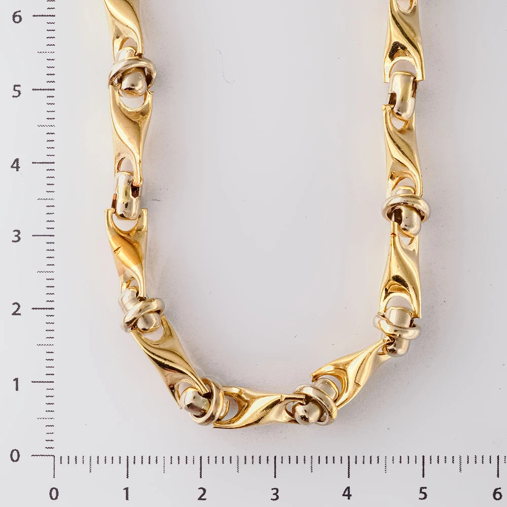 Колье из желтого золота 585 пробы