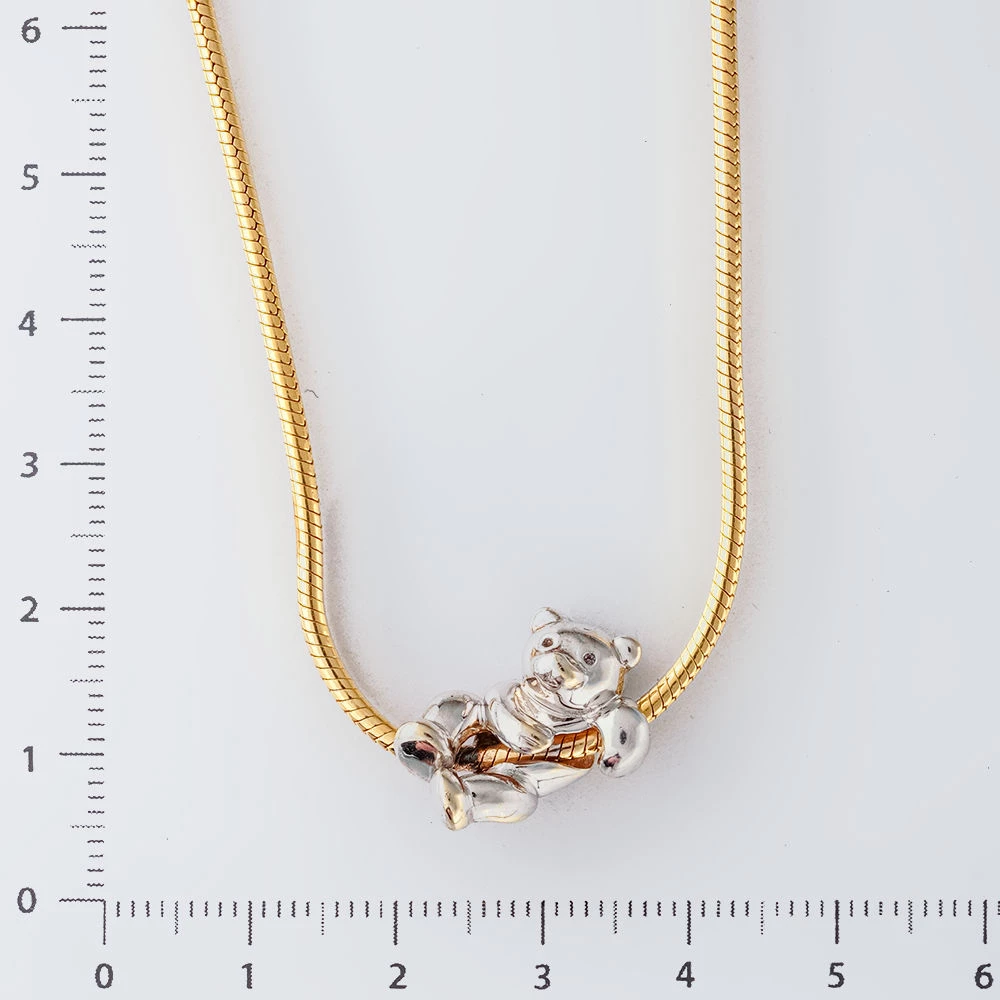 Колье из желтого золота 585 пробы