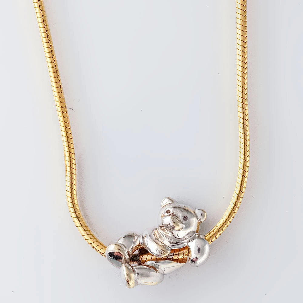 Колье из желтого золота 585 пробы