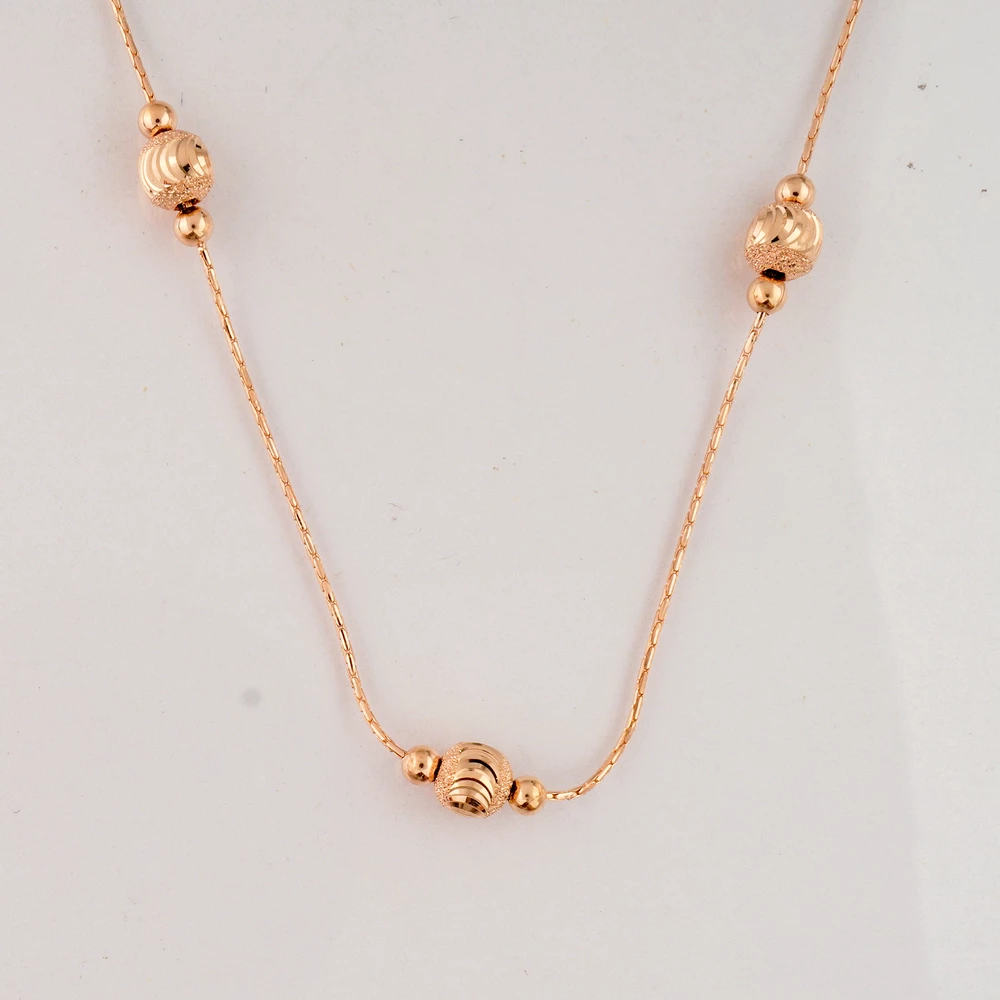 Колье из красного золота 585 пробы