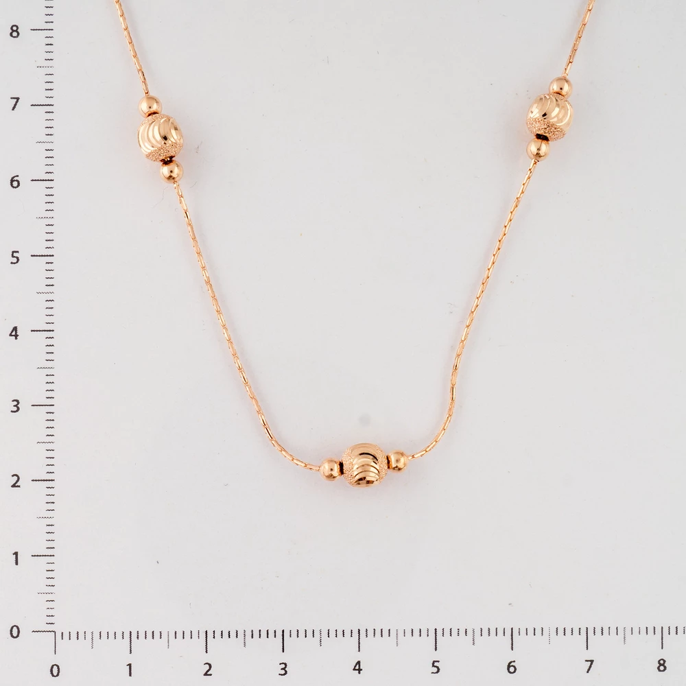 Колье из красного золота 585 пробы