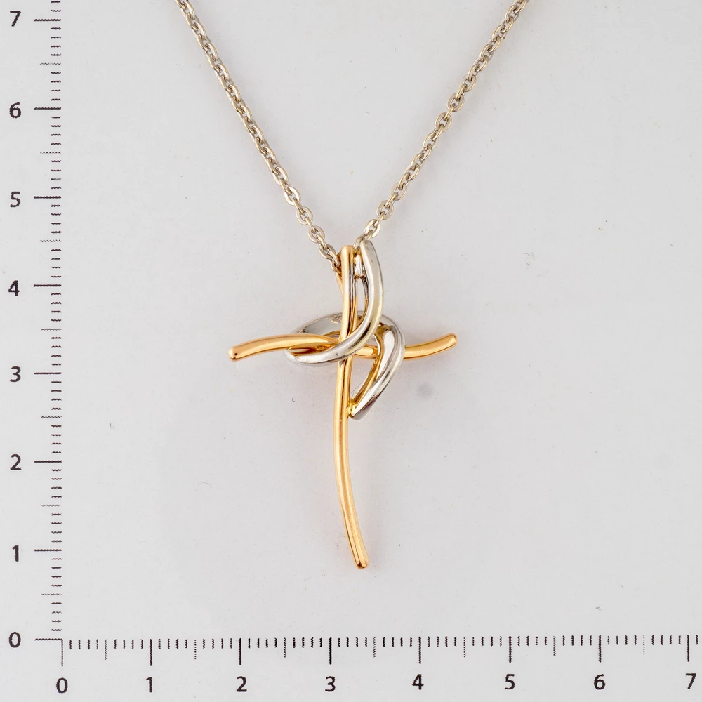 Колье из белого золота 585 пробы