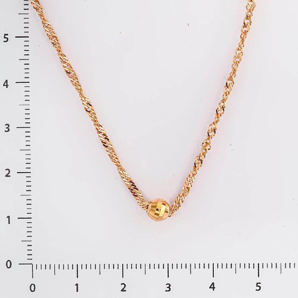 Колье из красного золота 585 пробы