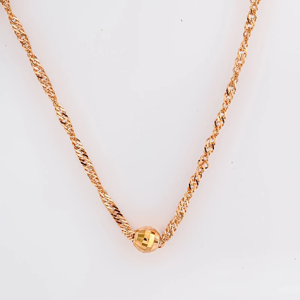 Колье из красного золота 585 пробы