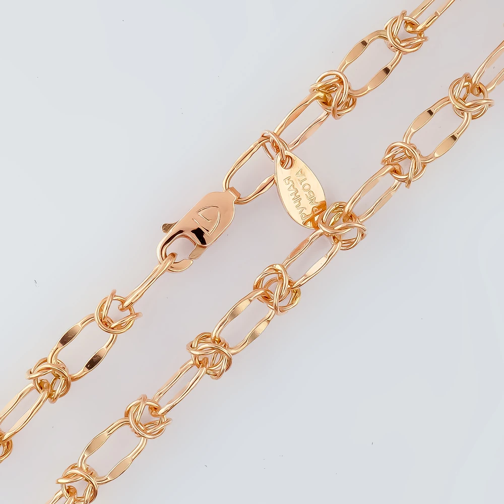 Колье из красного золота 585 пробы