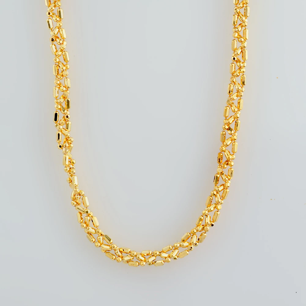 Колье из желтого золота 585 пробы