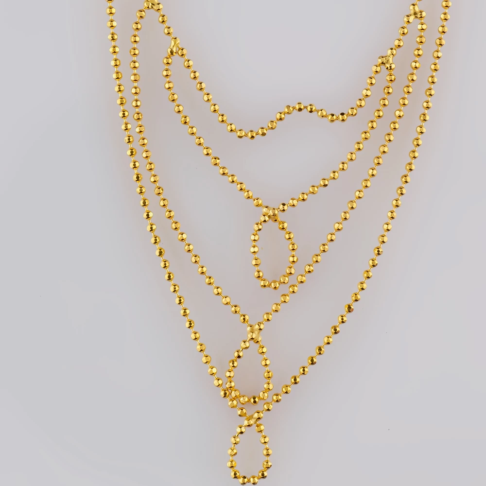 Колье из красного золота 750 пробы