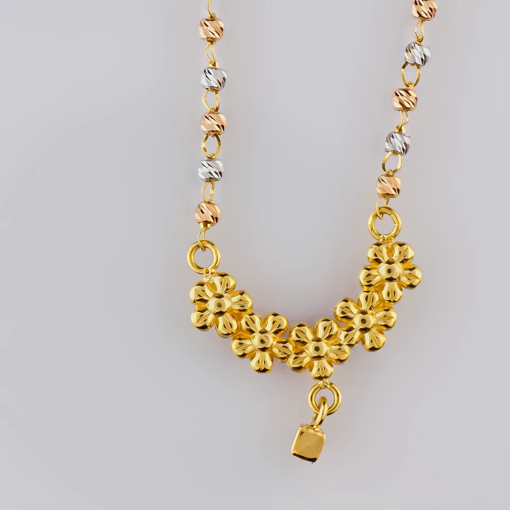 Колье из желтого золота 750 пробы