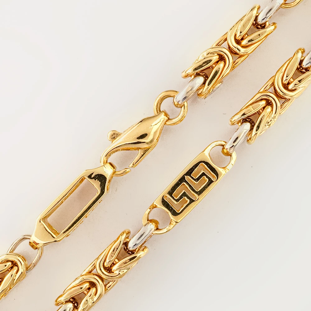 Колье из желтого золота 585 пробы