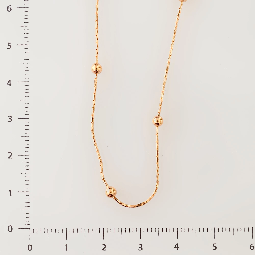 Колье из красного золота 585 пробы