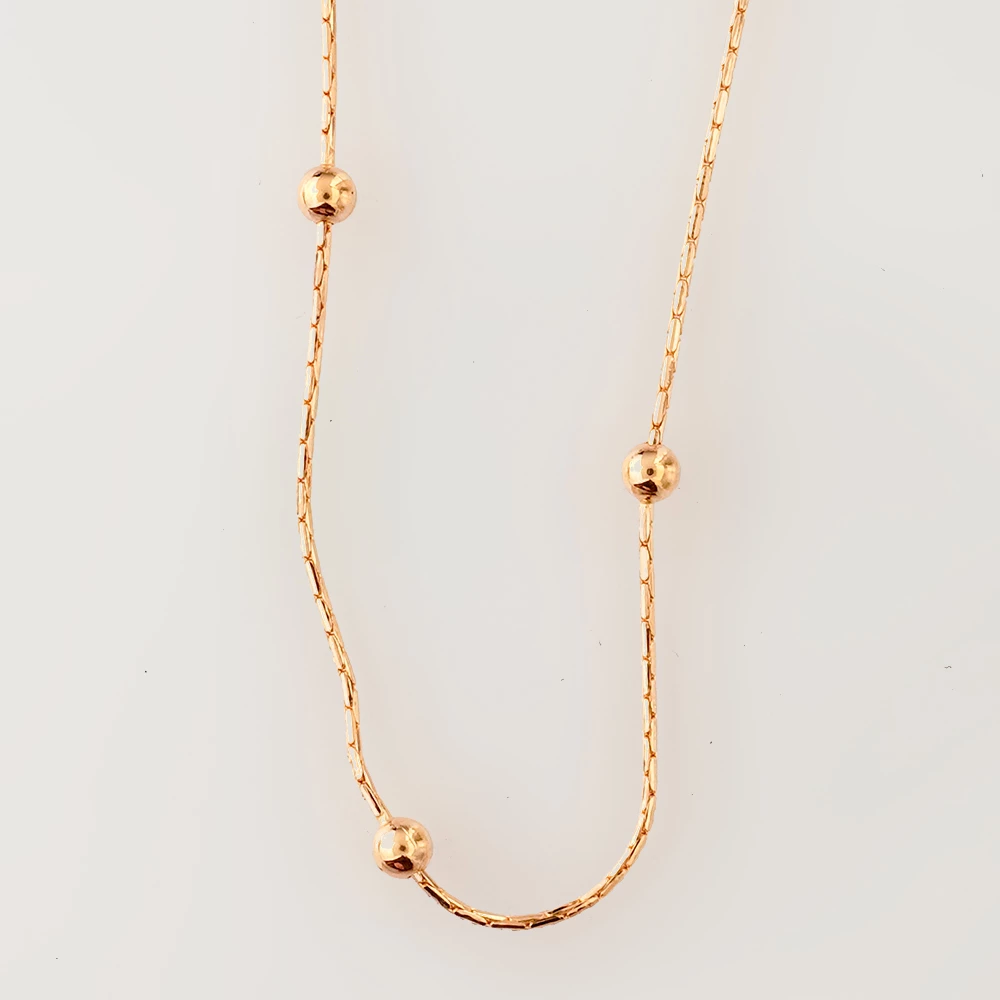 Колье из красного золота 585 пробы