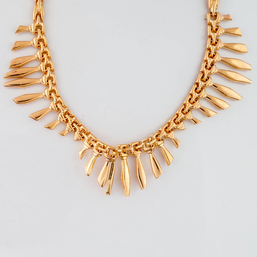 Колье из красного золота 585 пробы