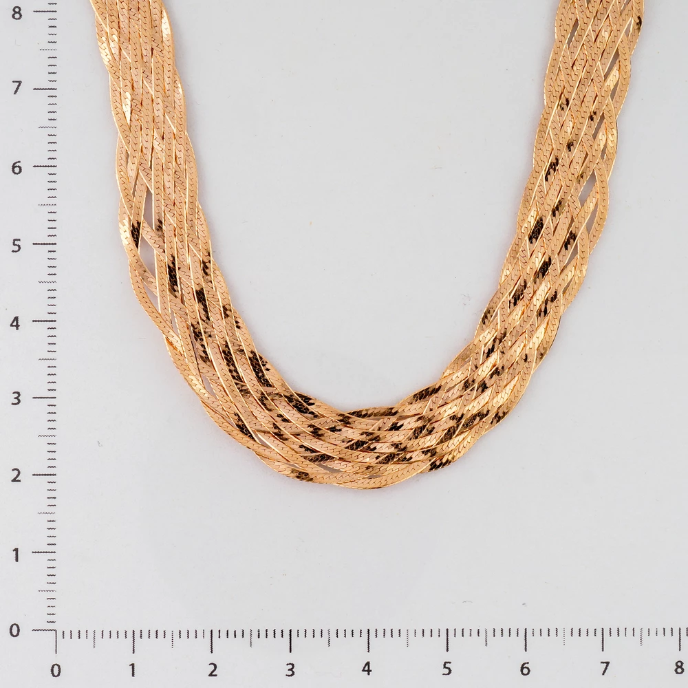 Колье из красного золота 585 пробы