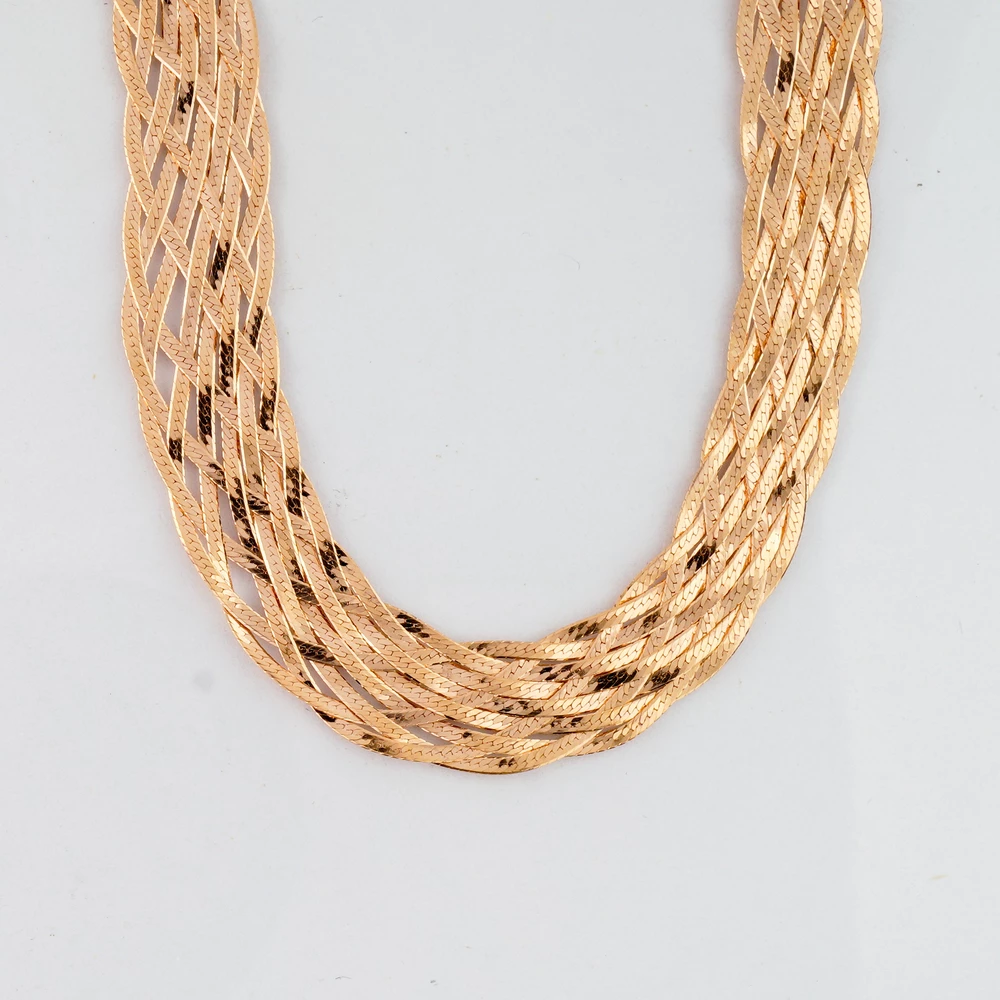 Колье из красного золота 585 пробы