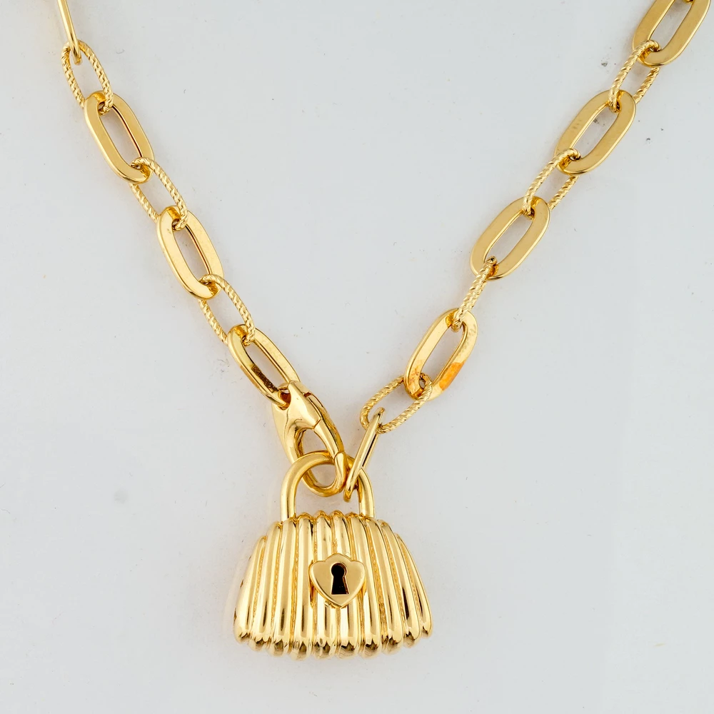 Колье из желтого золота 585 пробы