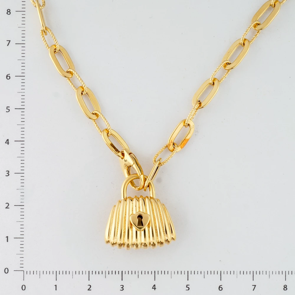 Колье из желтого золота 585 пробы