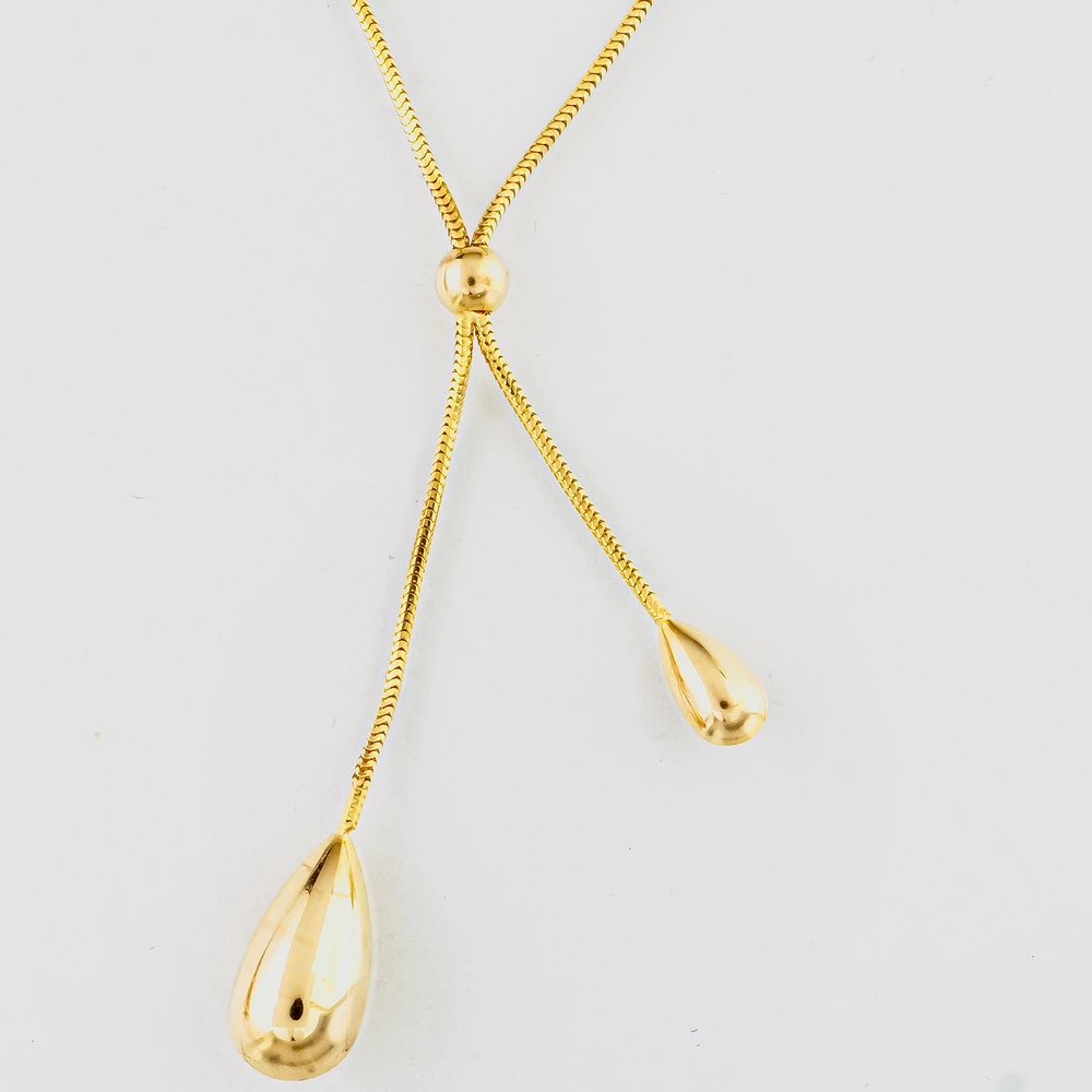 Колье из желтого золота 585 пробы