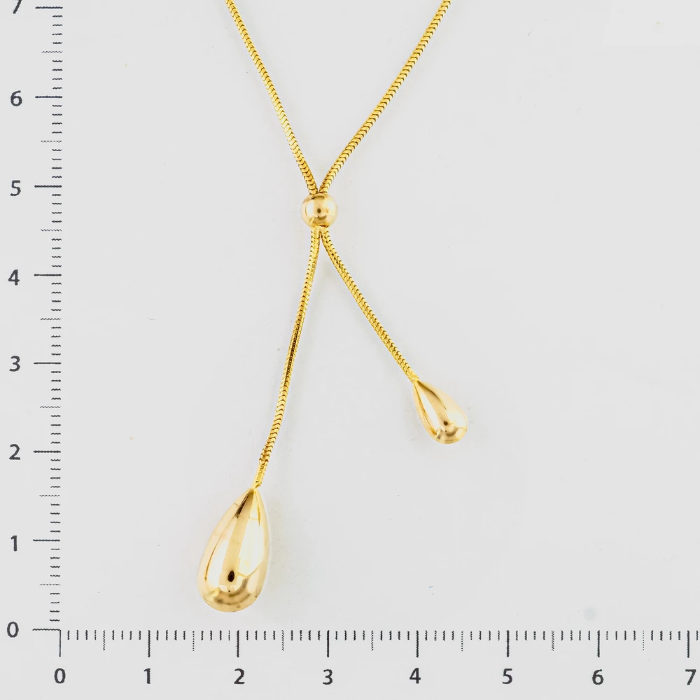 Колье из желтого золота 585 пробы