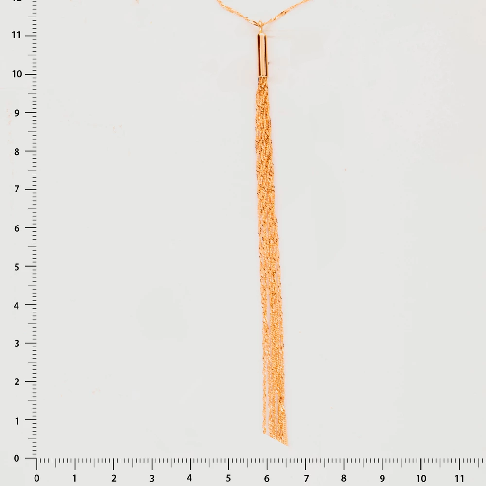 Колье из красного золота 585 пробы