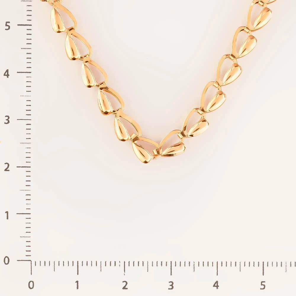 Колье из красного золота 585 пробы