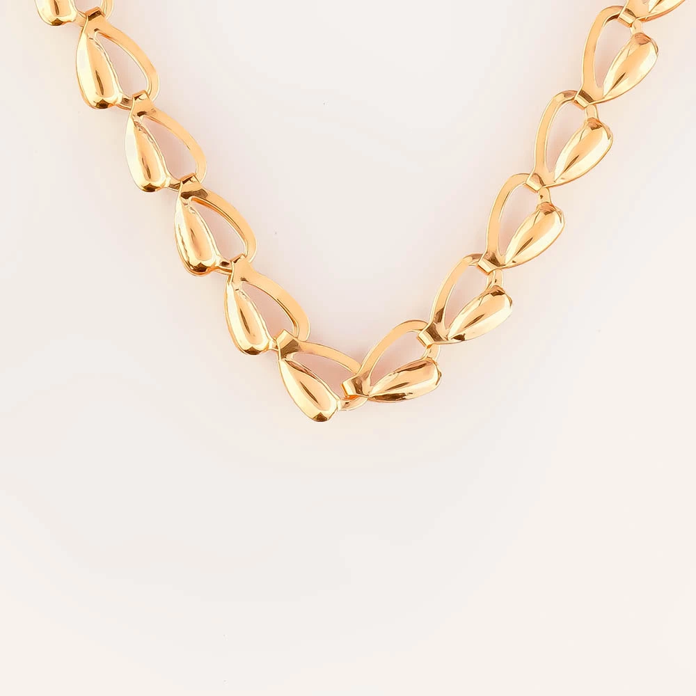 Колье из красного золота 585 пробы