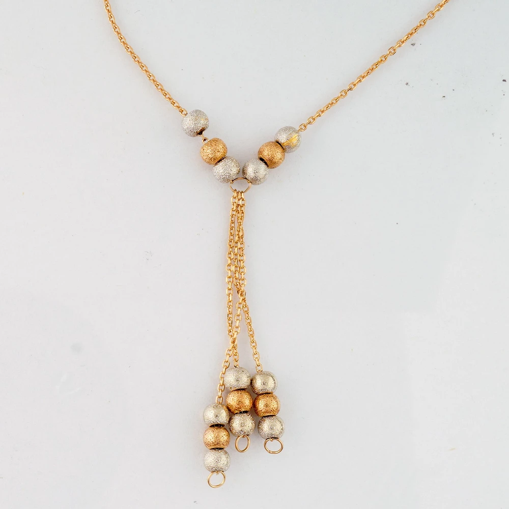 Колье из красного золота 585 пробы