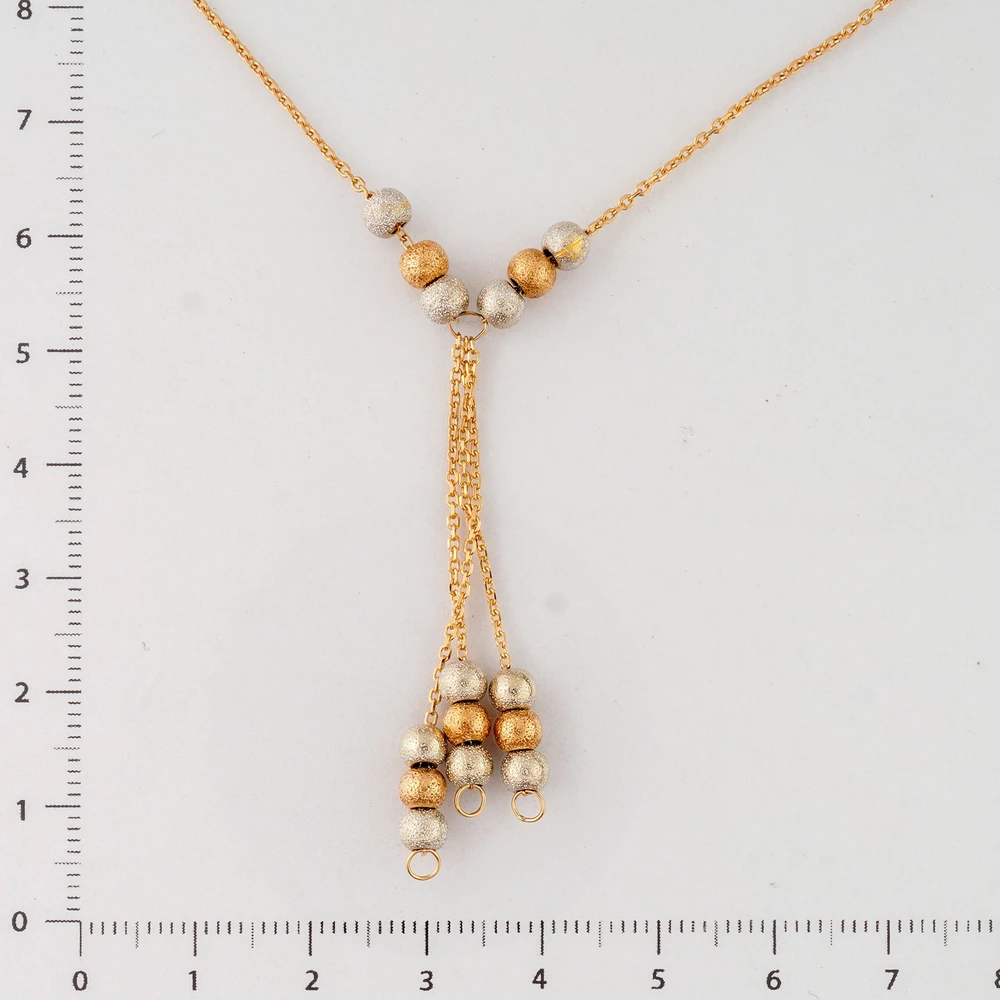 Колье из красного золота 585 пробы