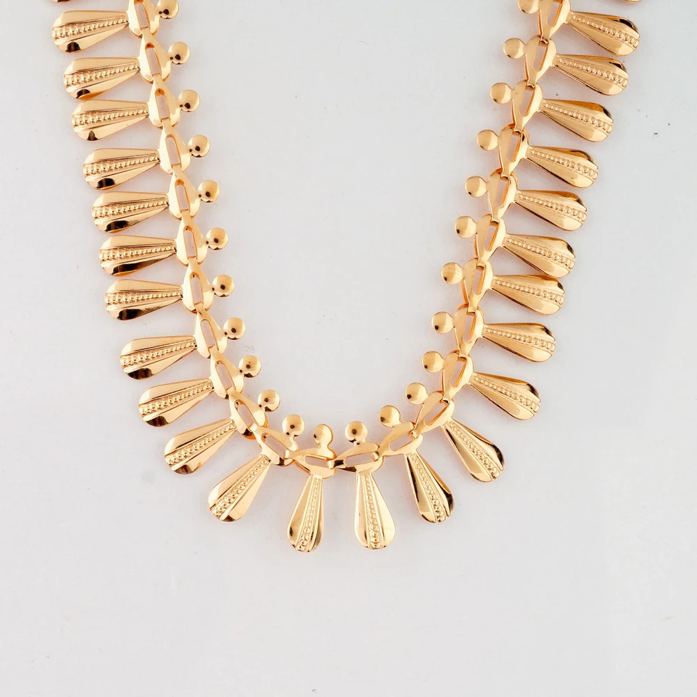 Колье из красного золота 585 пробы