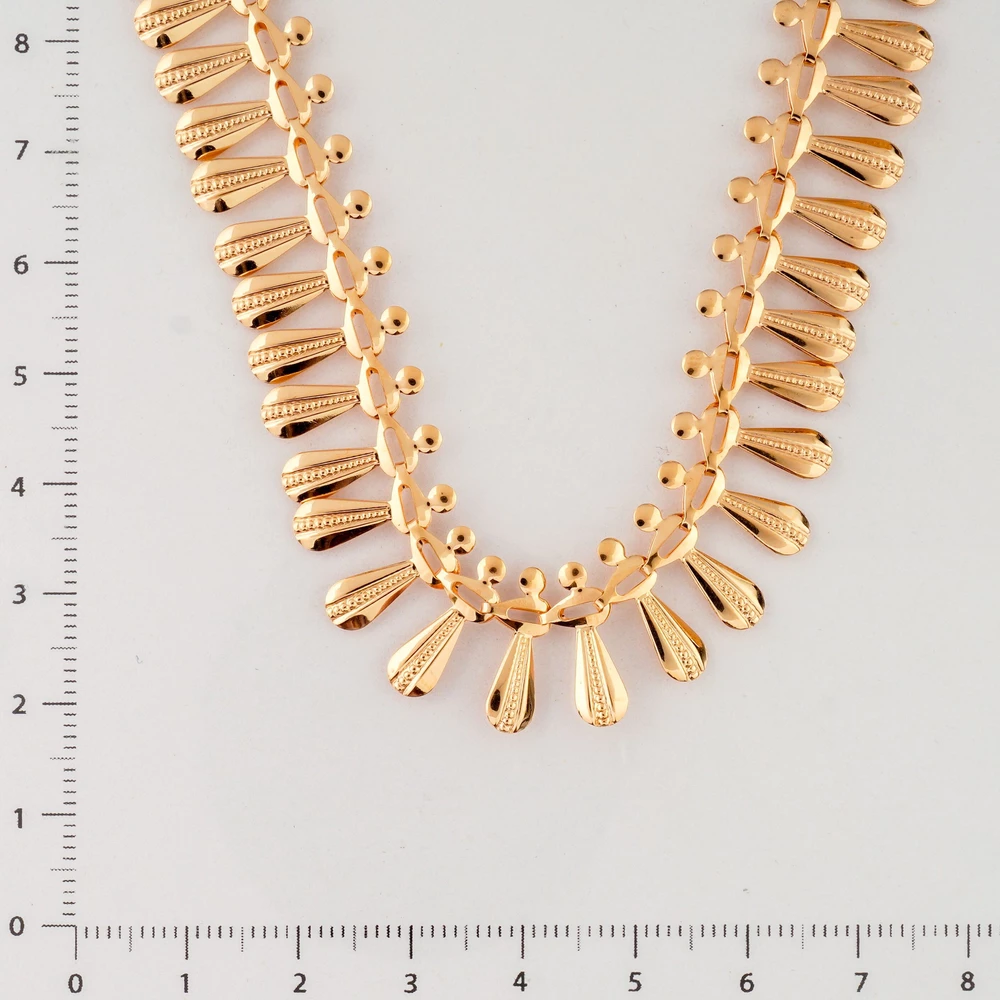 Колье из красного золота 585 пробы