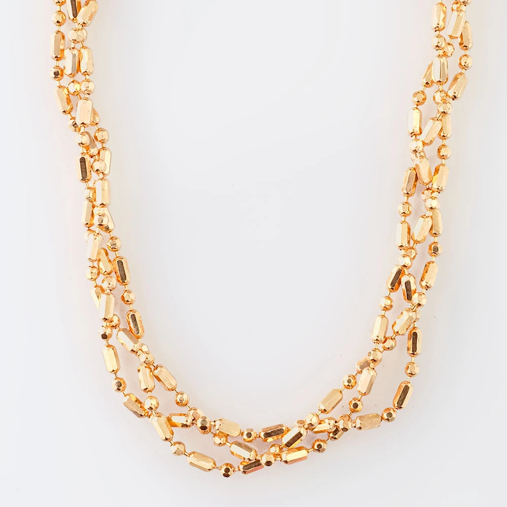 Колье из красного золота 585 пробы