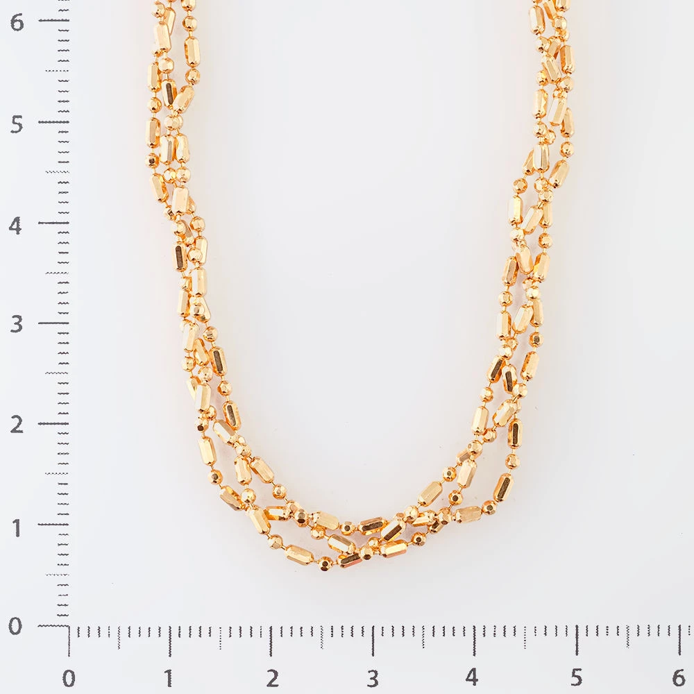 Колье из красного золота 585 пробы