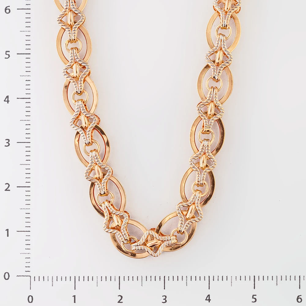 Колье из красного золота 585 пробы