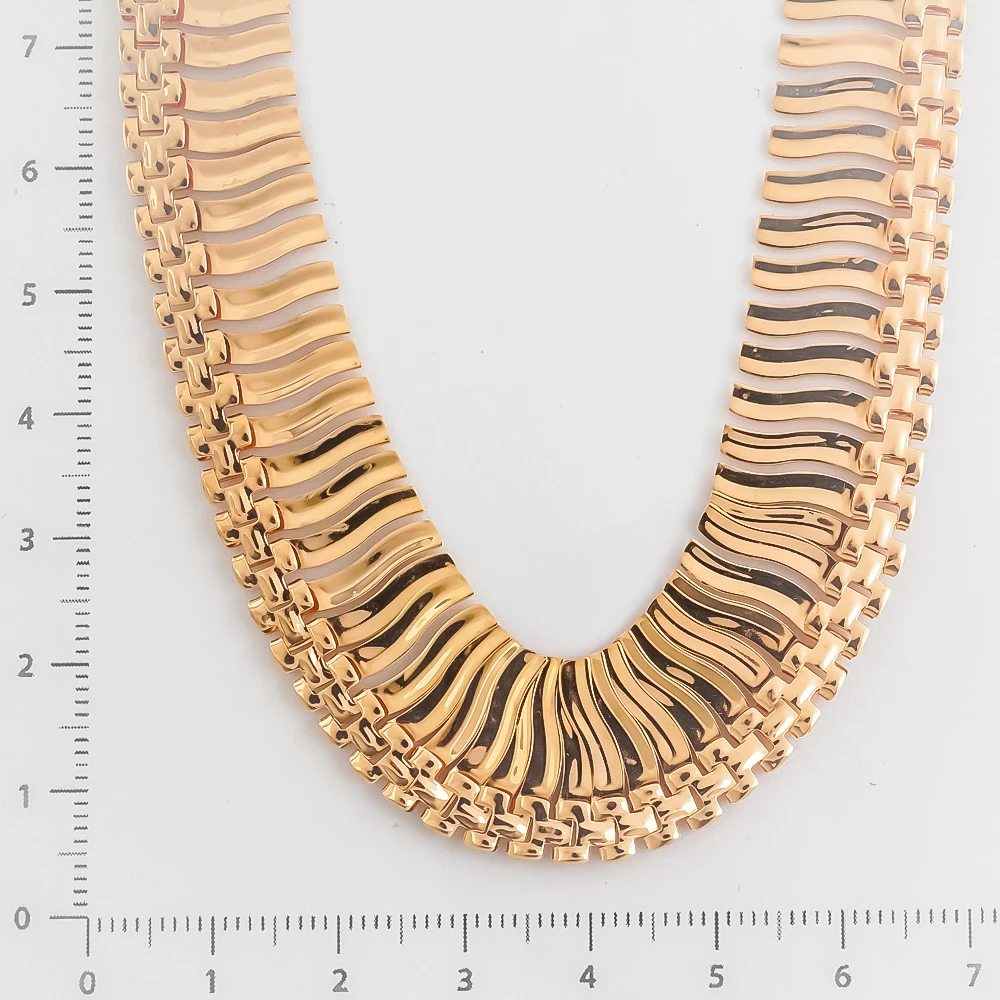 Колье из красного золота 585 пробы