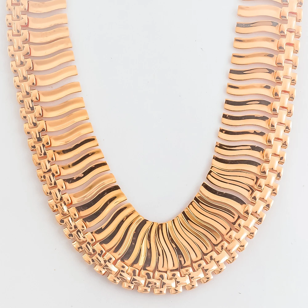 Колье из красного золота 585 пробы