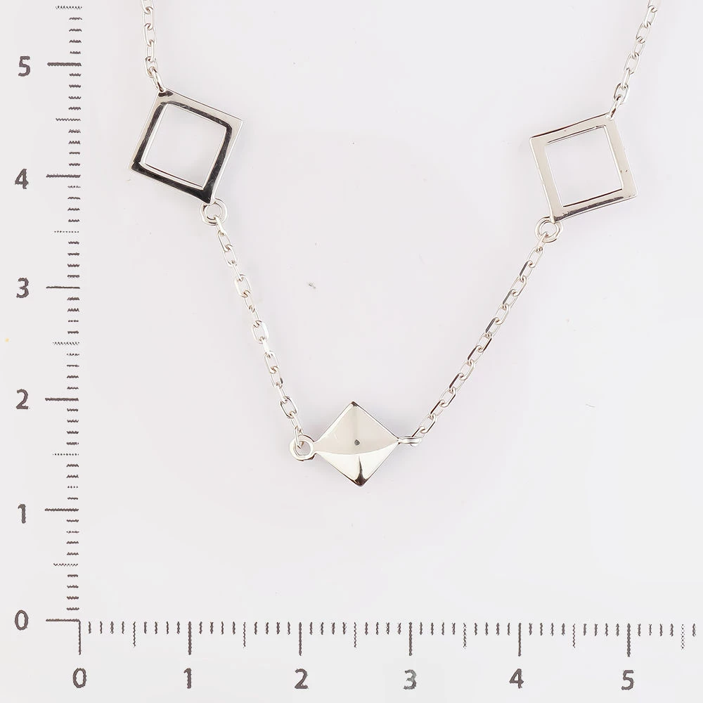 Колье из белого золота 585 пробы